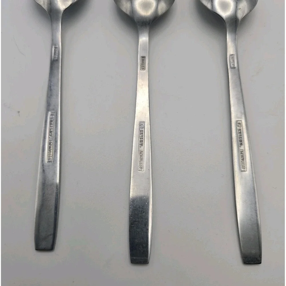 Young‎ Rose Imperial Intl Stainless Teaspoons Set of 3 Flatware 6 3/8